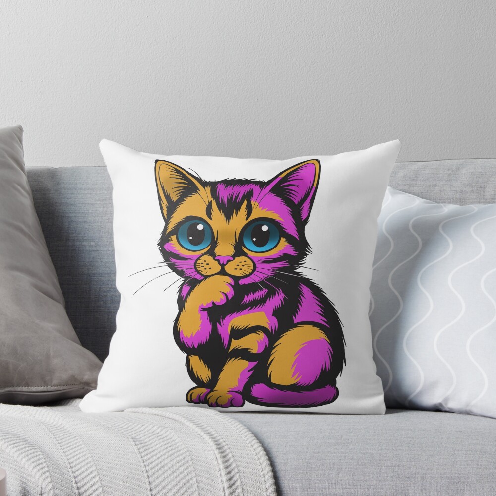 Item preview, Throw Pillow designed and sold by FU-Design.