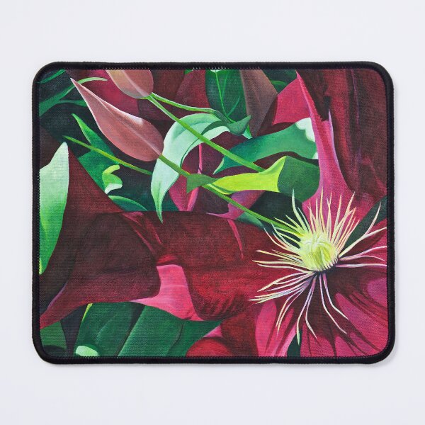 Item preview, Purple Clematis With Green Leaves designed and sold by Debtig Designs.