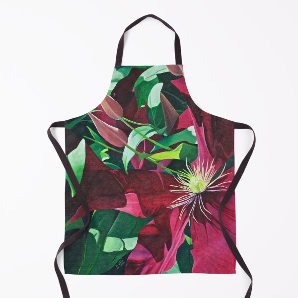 Item preview, Purple Clematis With Green Leaves designed and sold by Debtig Designs.