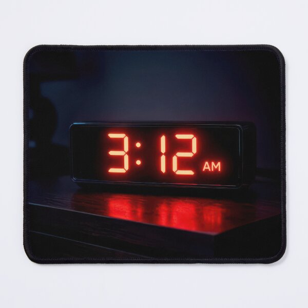 Item preview, Early Morning Glowing Red LED Clock designed and sold by Maria Dryfhout.