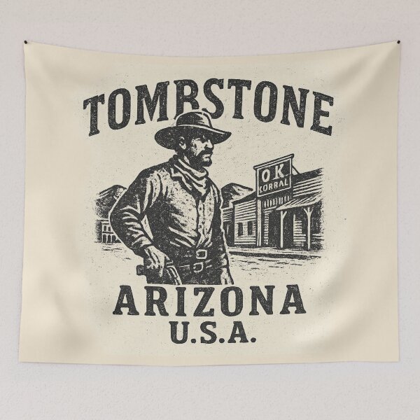 Item preview, Tombstone Arizona Old West Cowboy Shirt | Frontier Desert Town Classic Western Vintage Graphic Tee designed and sold by Eclipse 3699.