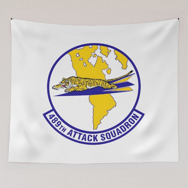Item preview, 489th Attack Squadron Military Emblem Patch designed and sold by CharlieDesings.