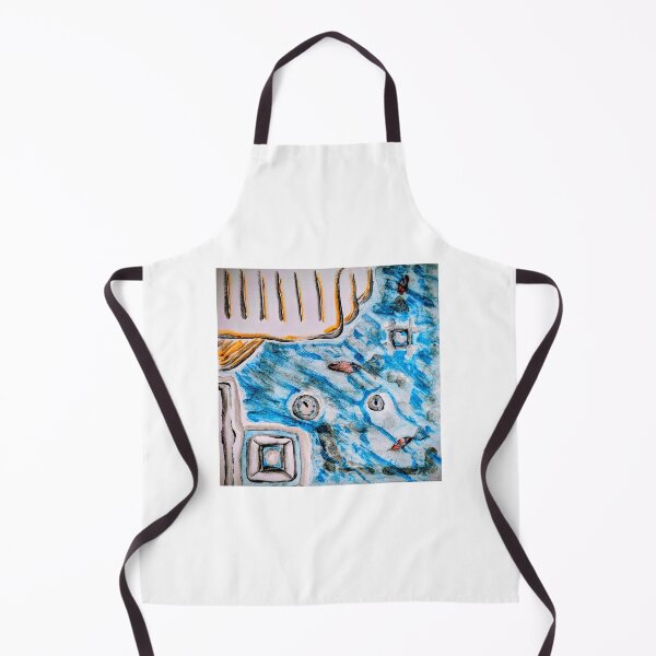 Item preview, Koi pond - minimalistic abstract art  designed and sold by apples and incense.