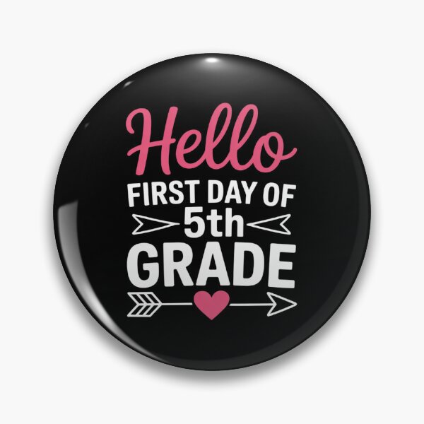 Item preview, Hello First Day of 5th Grade2 designed and sold by joyouartArt.