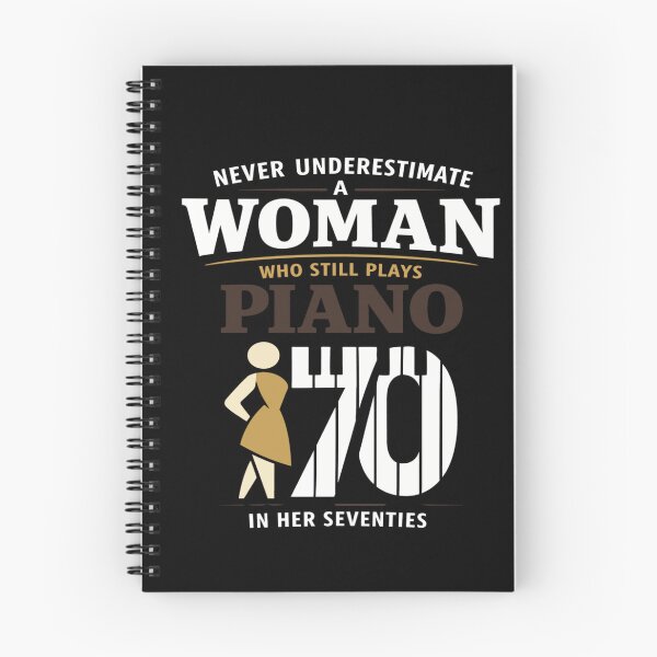 Item preview, Never Underestimate Woman Who Plays Piano designed and sold by FreshVibe Prints.