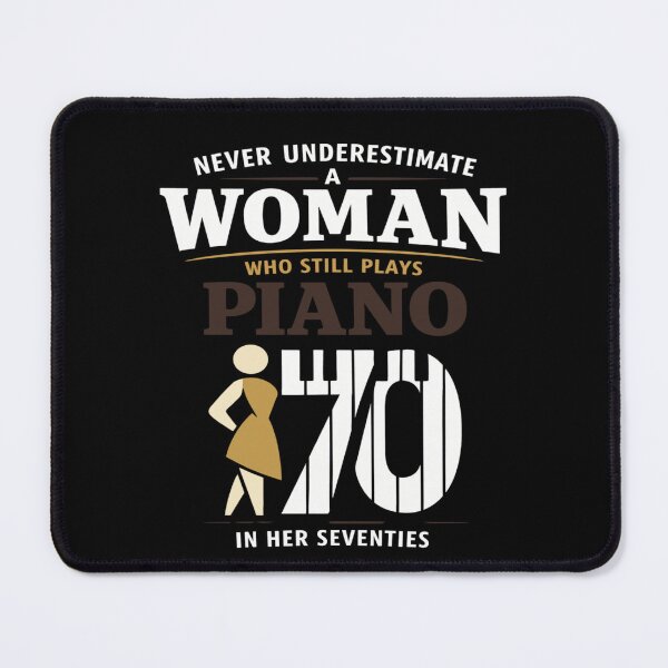 Item preview, Never Underestimate Woman Who Plays Piano designed and sold by FreshVibe Prints.