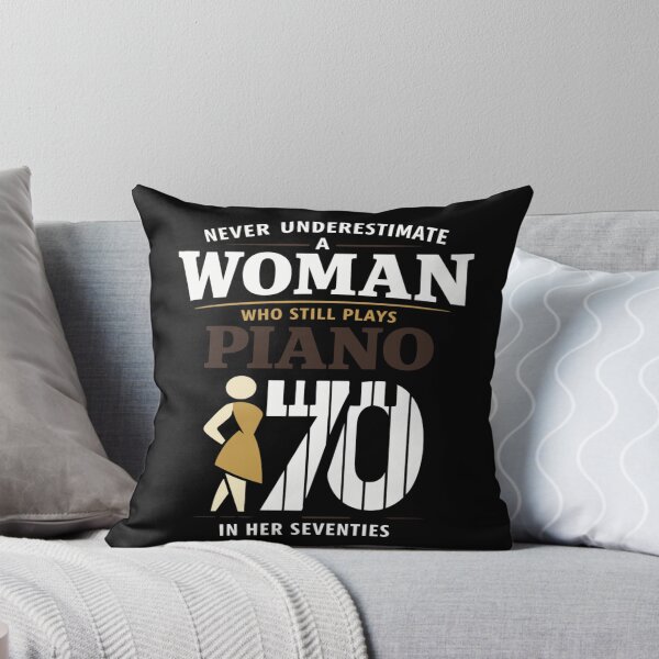 Item preview, Never Underestimate Woman Who Plays Piano designed and sold by FreshVibe Prints.
