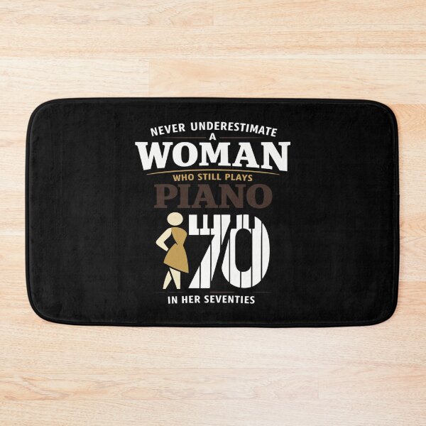 Item preview, Never Underestimate Woman Who Plays Piano designed and sold by FreshVibe Prints.