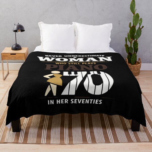 Item preview, Never Underestimate Woman Who Plays Piano designed and sold by FreshVibe Prints.