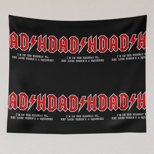 Item preview, Adhd Highway To... Hey Look A Squirrel Hard Rocker Adhd designed and sold by minisimple07.