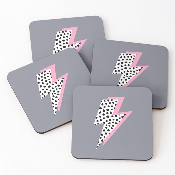 Item preview, Dalmatian Spots and Pink, Lightning Bolts designed and sold by OneThreeSix.