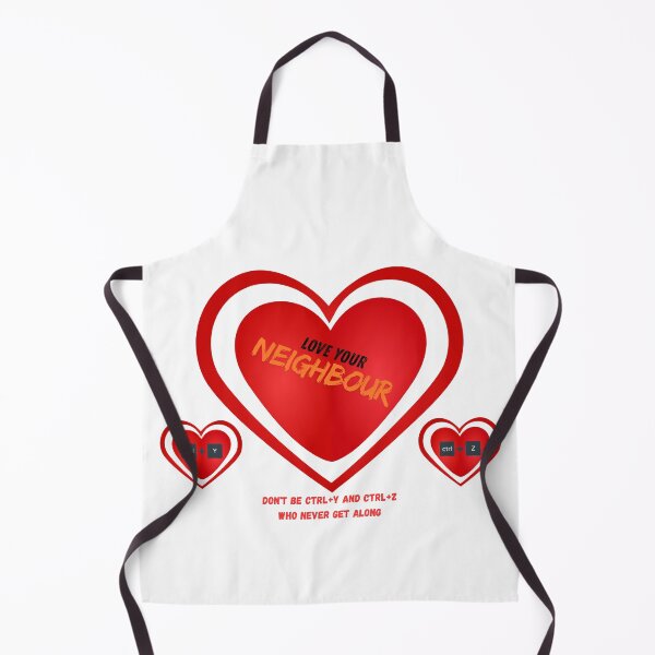 Item preview, Love Your Neighbour – Ctrl+Y, Ctrl+Z Keyboard Shortcuts, Kindness & Christian Inspirational Quote Design designed and sold by UC-AbelBooks.