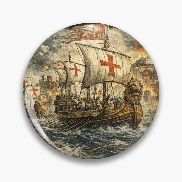 Item preview, Venetian Fleet at Constantinople 1204 - Art Design designed and sold by Ataqhin.