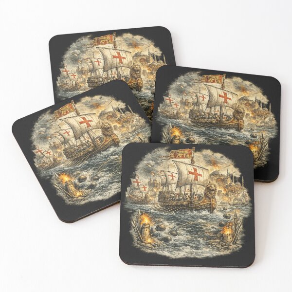 Item preview, Venetian Fleet at Constantinople 1204 - Art Design designed and sold by Ataqhin.