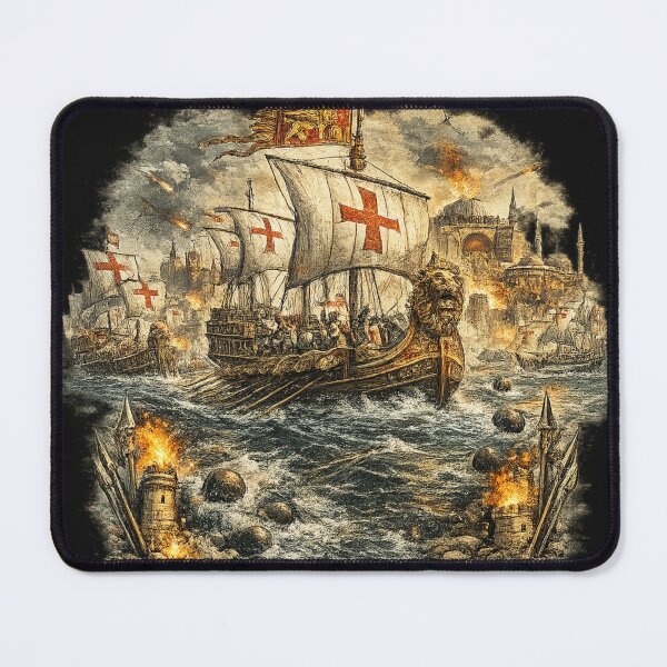 Item preview, Venetian Fleet at Constantinople 1204 - Art Design designed and sold by Ataqhin.