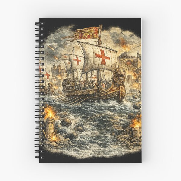 Item preview, Venetian Fleet at Constantinople 1204 - Art Design designed and sold by Ataqhin.