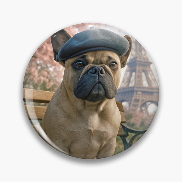 Item preview, French Bulldog Sitting In a Paris Park designed and sold by Maria Dryfhout.
