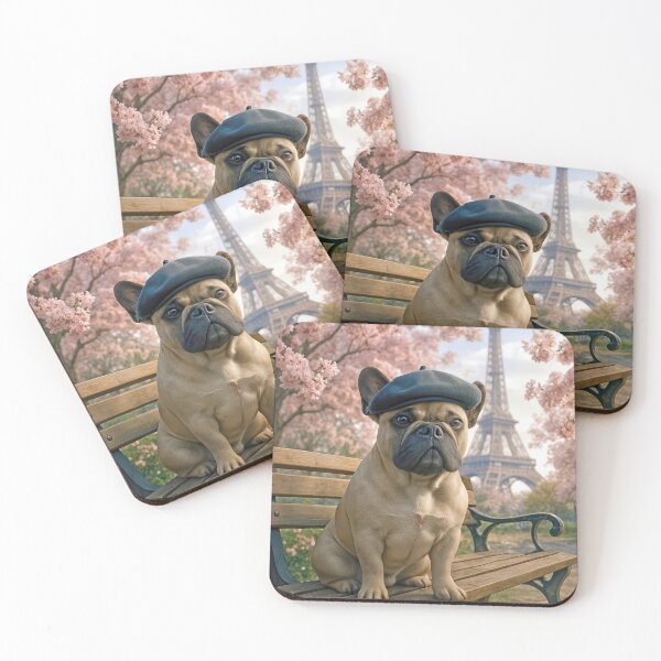 Item preview, French Bulldog Sitting In a Paris Park designed and sold by Maria Dryfhout.
