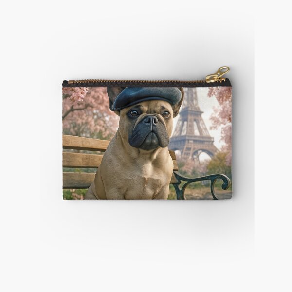 Item preview, French Bulldog Sitting In a Paris Park designed and sold by Maria Dryfhout.