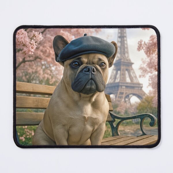 Item preview, French Bulldog Sitting In a Paris Park designed and sold by Maria Dryfhout.