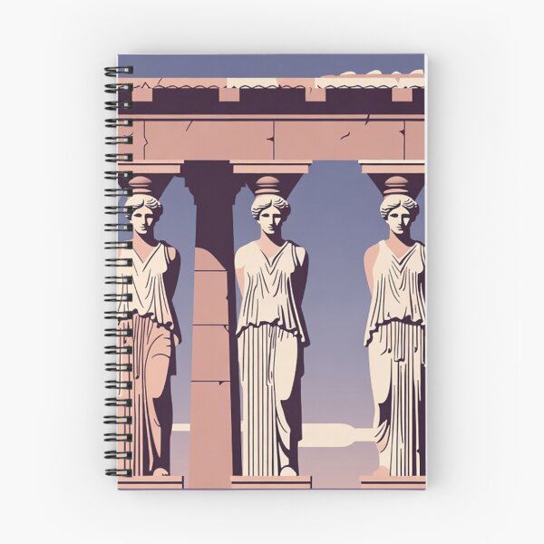 Item preview, Ancient Greek Caryatid Statues Classical Architecture Scene designed and sold by SassyArtistry.