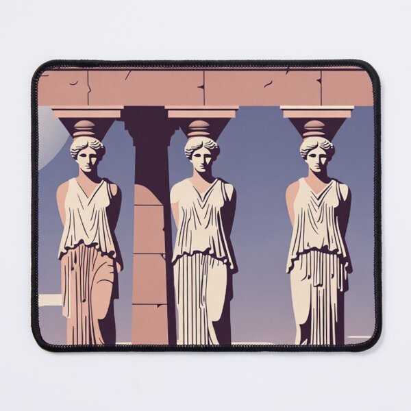 Item preview, Ancient Greek Caryatid Statues Classical Architecture Scene designed and sold by SassyArtistry.