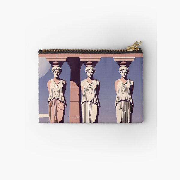 Item preview, Ancient Greek Caryatid Statues Classical Architecture Scene designed and sold by SassyArtistry.
