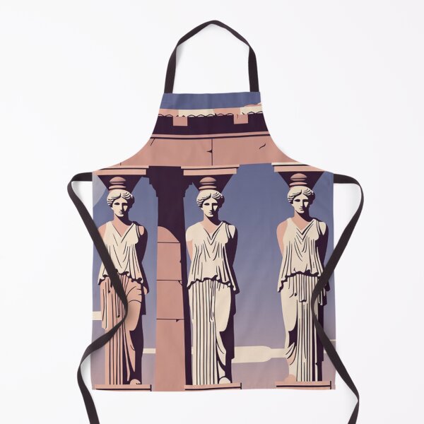 Item preview, Ancient Greek Caryatid Statues Classical Architecture Scene designed and sold by SassyArtistry.