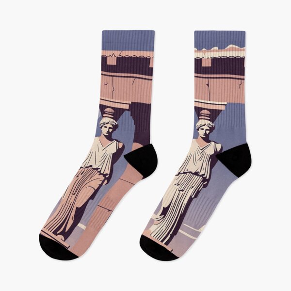 Item preview, Ancient Greek Caryatid Statues Classical Architecture Scene designed and sold by SassyArtistry.