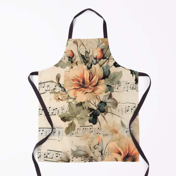 Artikelvorschau, Blumenmuster. Noten. Retro. Vintage. entworfen und verkauft von MagelliShop.