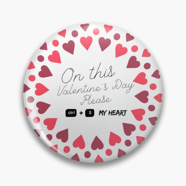 Item preview, Ctrl+S Save My Heart Valentine Design for Keyboard Shortcuts  designed and sold by UC-AbelBooks.
