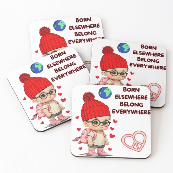 Item preview, Born Elsewhere, Belong Everywhere. - peace designed and sold by Stefrait-7.