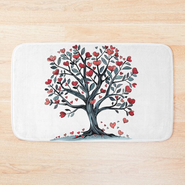 Item preview, Heart Blossom Tree Saint Valentine's Day - Romantic Growing Love Tree Art Print designed and sold by DesignArtist.ia.