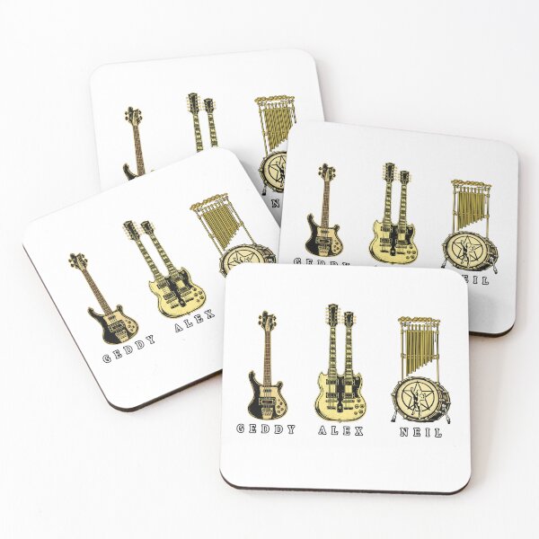 Item preview, Rush Instruments Tribute – Geddy Lee, Alex Lifeson & Neil Peart designed and sold by The-Jerk-Store.