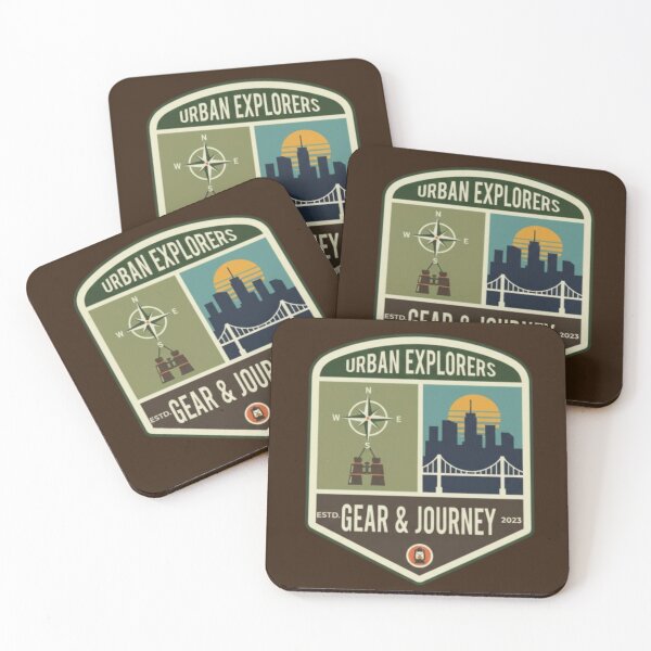 Item preview, Urban Explorers – Gear & Journey Badge designed and sold by Dogandesighn.