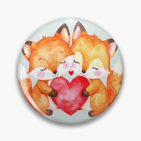 Item preview, Small heart, great love, two foxes designed and sold by LiskoDesign.