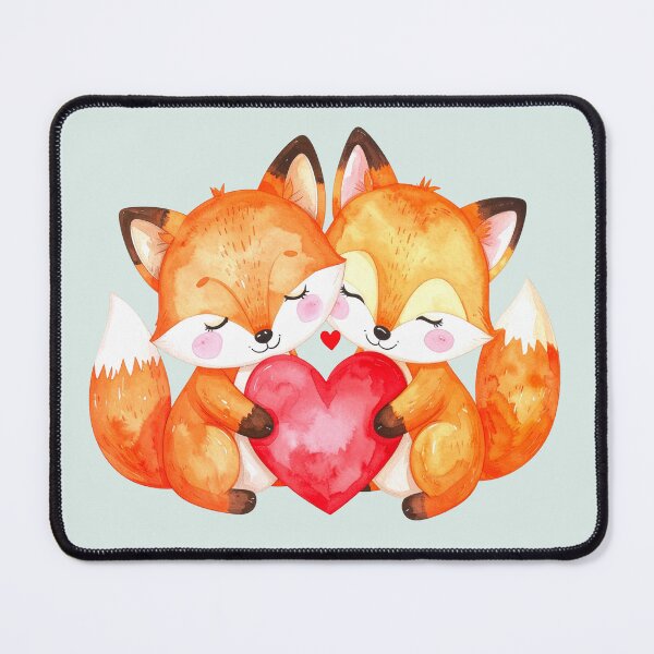 Item preview, Small heart, great love, two foxes designed and sold by LiskoDesign.