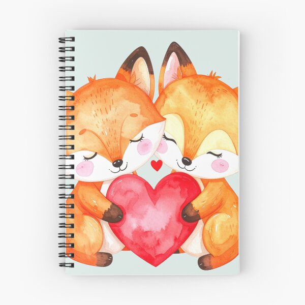 Item preview, Small heart, great love, two foxes designed and sold by LiskoDesign.