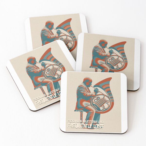 Item preview, French horn: majestically loud, frequently lost designed and sold by ForeverPrintsOK.