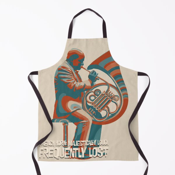 Item preview, French horn: majestically loud, frequently lost designed and sold by ForeverPrintsOK.