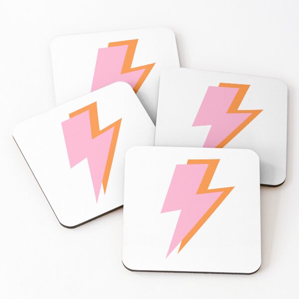 Item preview, Light Pink and Orange Lightning  designed and sold by OneThreeSix.
