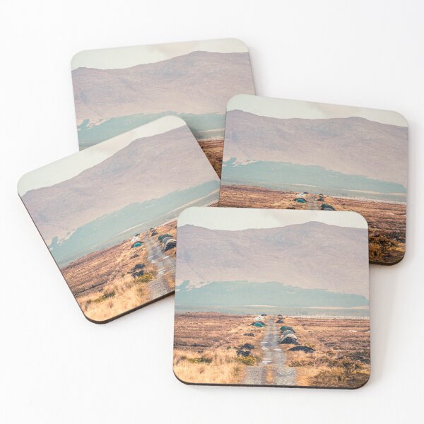 Item preview, Lonely Bog Path Leading to Distant Connemara Mountains designed and sold by AshleyMobleyArt.