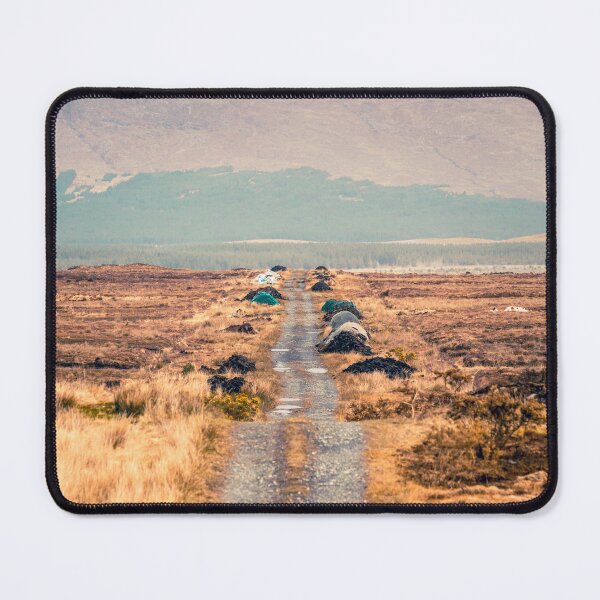 Item preview, Lonely Bog Path Leading to Distant Connemara Mountains designed and sold by AshleyMobleyArt.