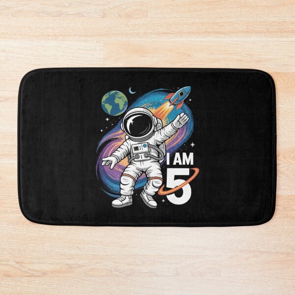 Item preview, Kids 5 Years Old Birthday Boy Astronaut Space 5th B-Day designed and sold by joyouartArt.