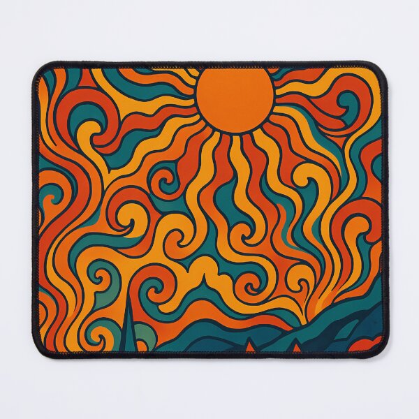 Item preview, Trippy Psychedelic Poster of Bergen | Neon Fjord City Vision | Surreal Norwegian Urban Art designed and sold by PaintedPixels01.