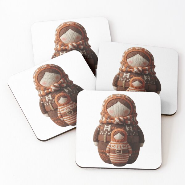 Item preview, Designer Knitted Art Collectible Matryoshka Doll designed and sold by Christinamuse.