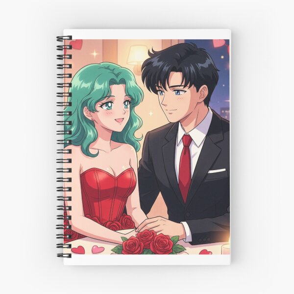 Item preview, Michiru and Mamoru on a Valentine's Date designed and sold by Solace Sparkles.