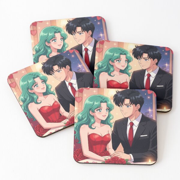 Item preview, Michiru and Mamoru on a Valentine's Date designed and sold by Solace Sparkles.