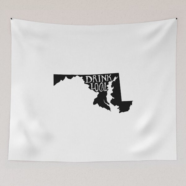 Item preview, Drink Local Maryland State Outline Craft Beer designed and sold by graf1k.