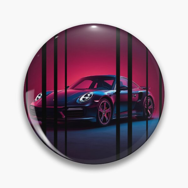 Item preview, Porsch 911 Turbo S inspired Design Vintage racing poster style, dynamic motion lines 9 designed and sold by Neon G.